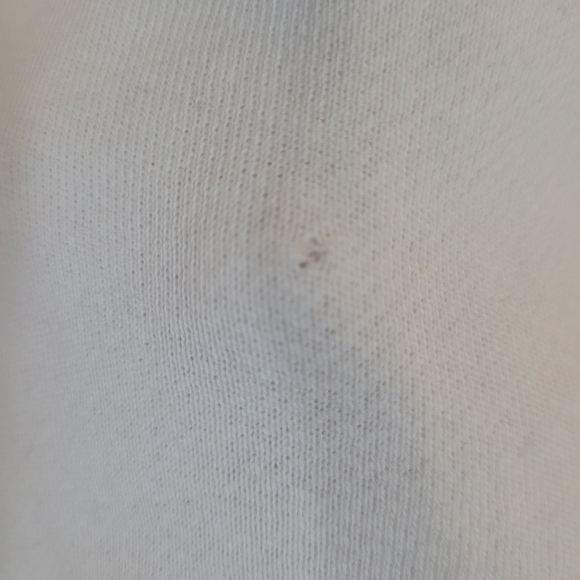 RE/DONE Off White The 70s Half Zip Sweatshirt Size M - Picture 8 of 13